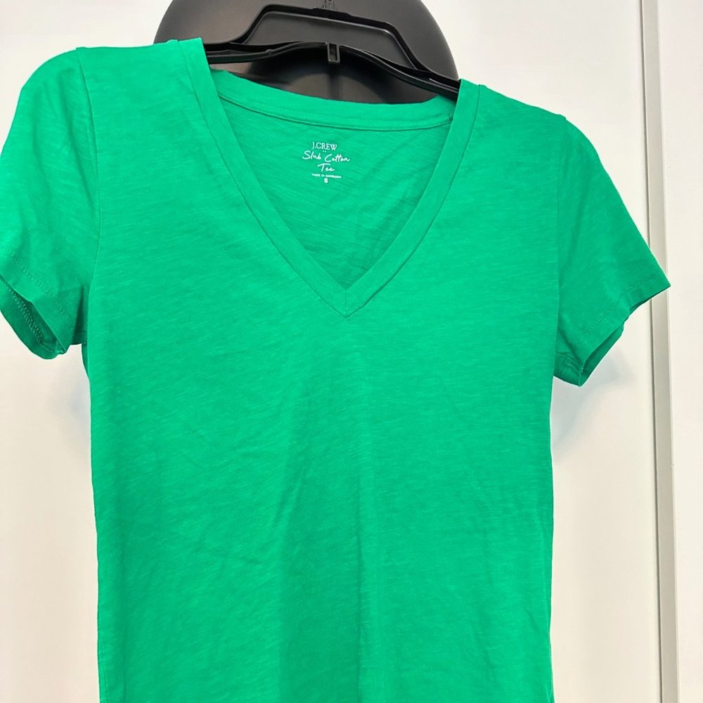 J. Crew slub cotton v-neck